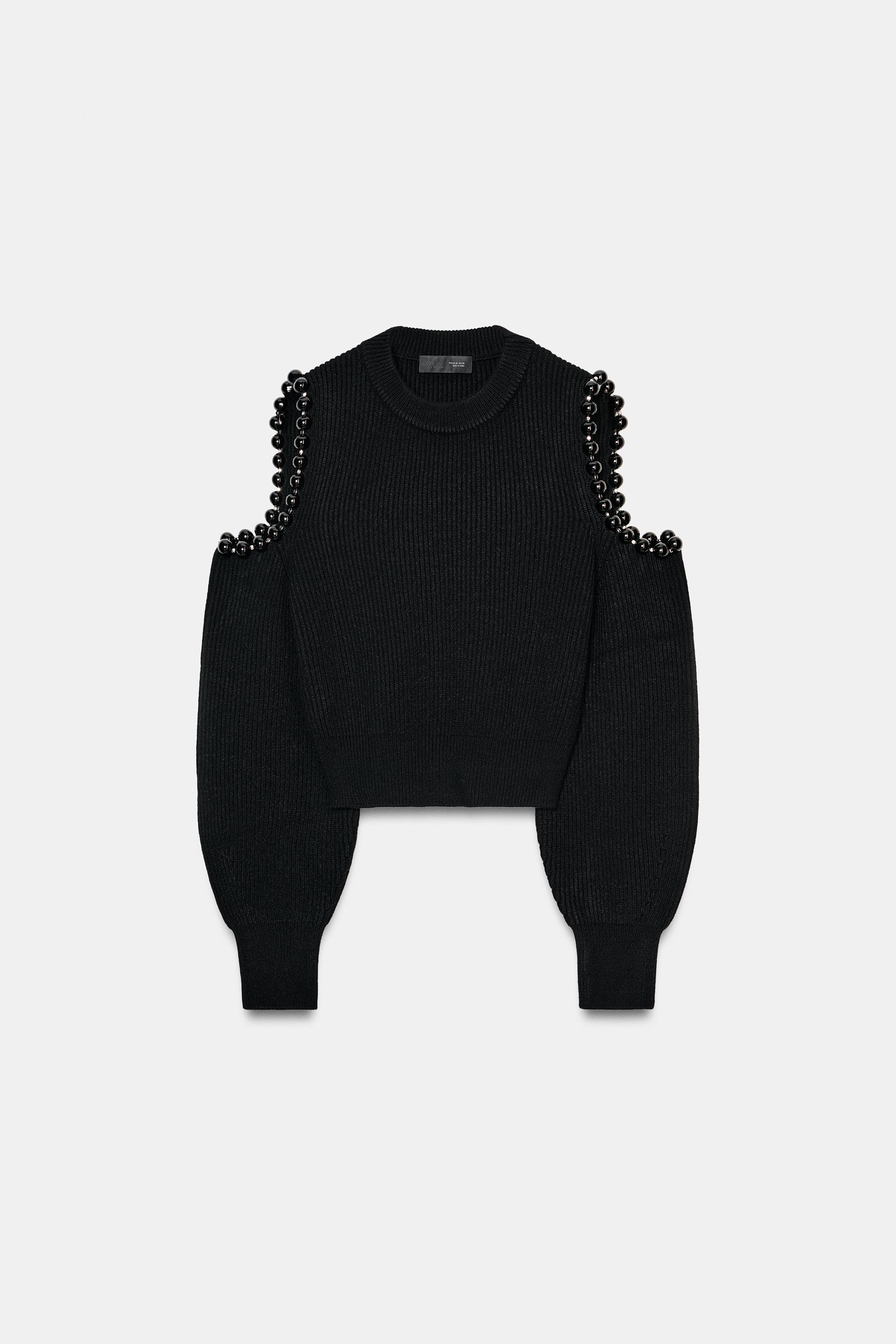 KNIT CUT OUT BALLS JUMPER